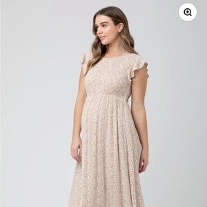 Ripe Maternity Erika Shirred Dress size M